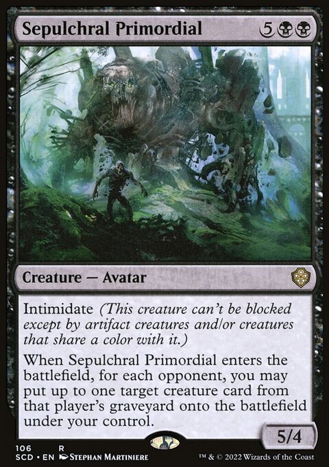 Sepulchral Primordial, Starter Commander Decks #106, Magic: The Gathering card