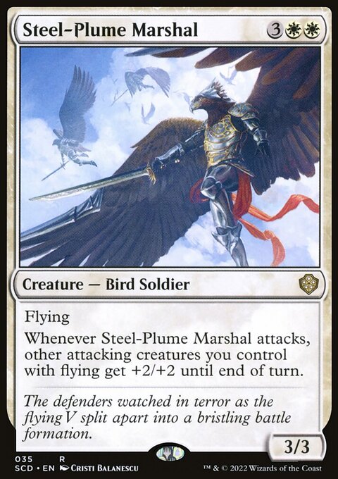 Steel-Plume Marshal, Starter Commander Decks #35, Magic: The Gathering card