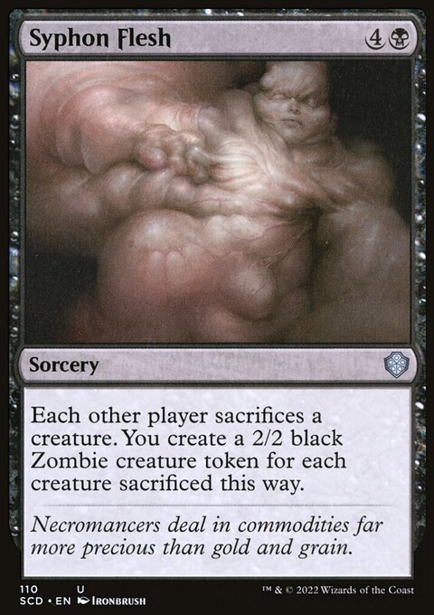 Syphon Flesh, Starter Commander Decks #110, Magic: The Gathering card