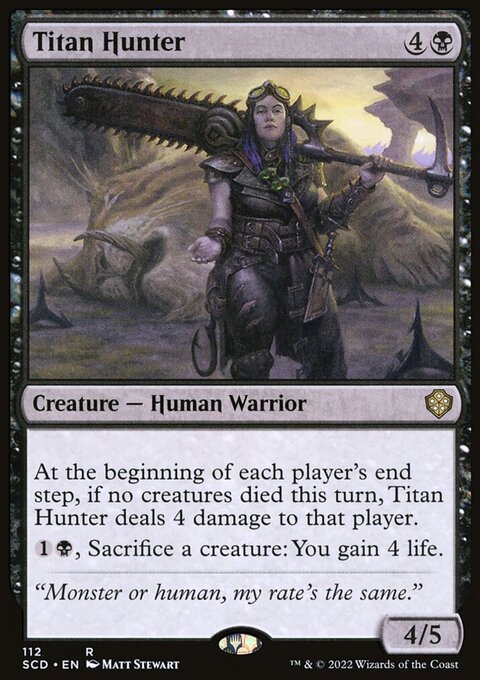 Titan Hunter, Starter Commander Decks #112, Magic: The Gathering card