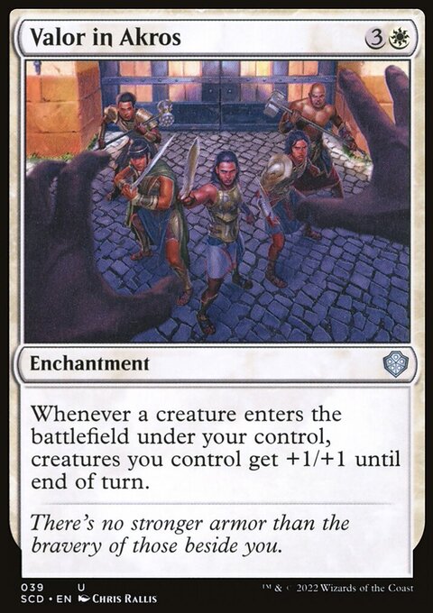 Valor in Akros, Starter Commander Decks #39, Magic: The Gathering card
