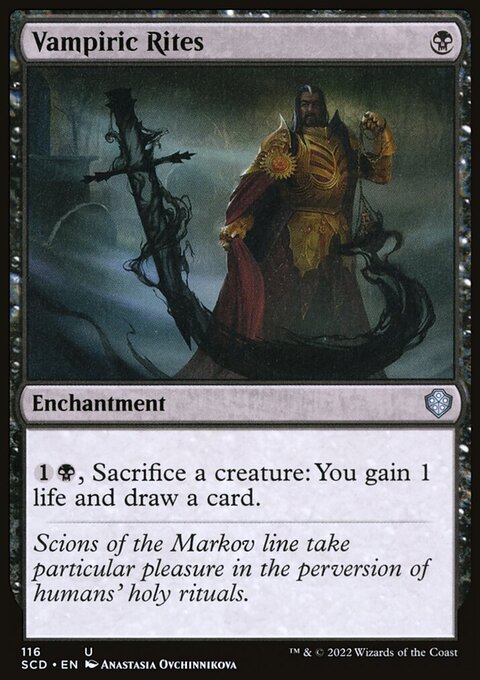 Vampiric Rites, Starter Commander Decks #116, Magic: The Gathering card