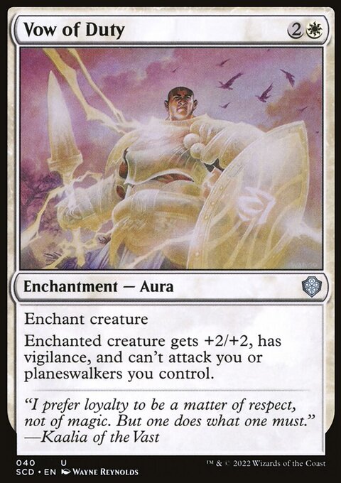 Vow of Duty, Starter Commander Decks #40, Magic: The Gathering card
