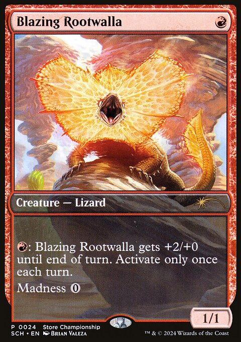 Blazing Rootwalla, Store Championships #24, Magic: The Gathering card