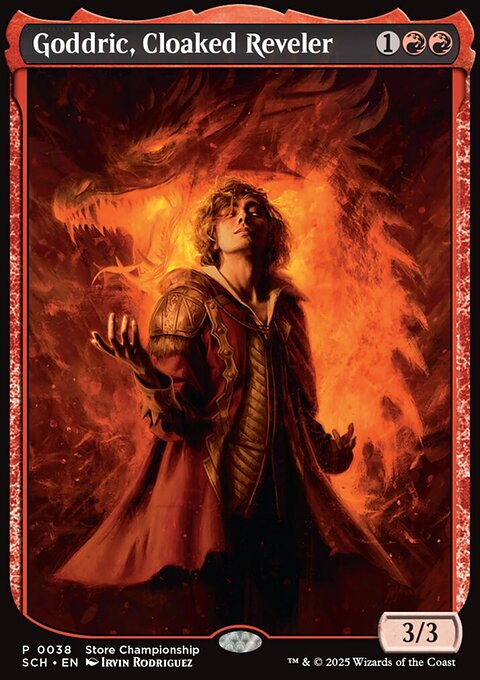 Goddric, Cloaked Reveler, Store Championships #38, Magic: The Gathering card