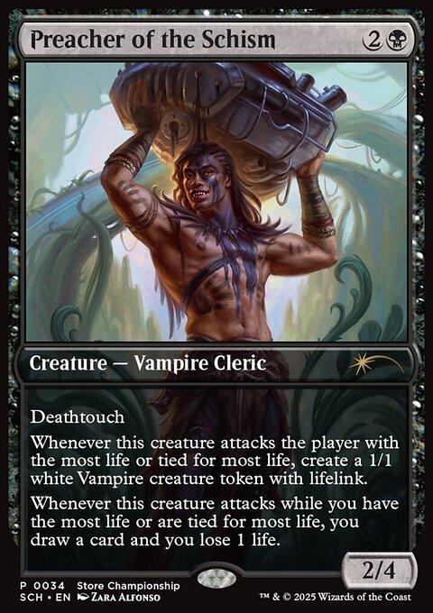 Preacher of the Schism, Store Championships #34, Magic: The Gathering card