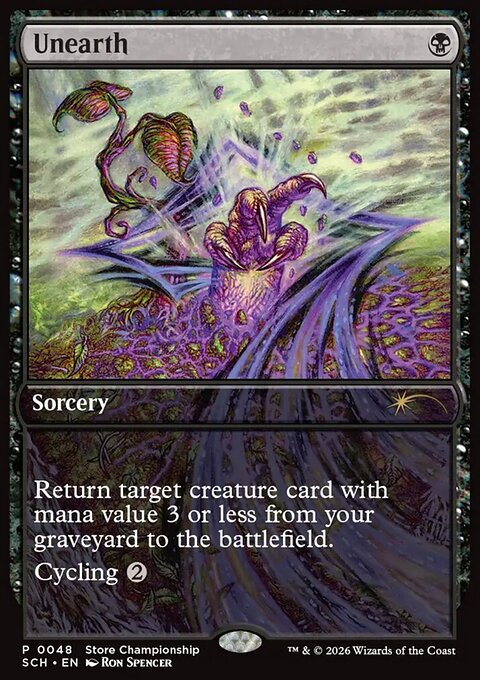 Unearth, Store Championships #48, Magic: The Gathering card