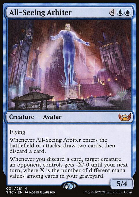 All-Seeing Arbiter, Streets of New Capenna Promos #34p, Magic: The Gathering card