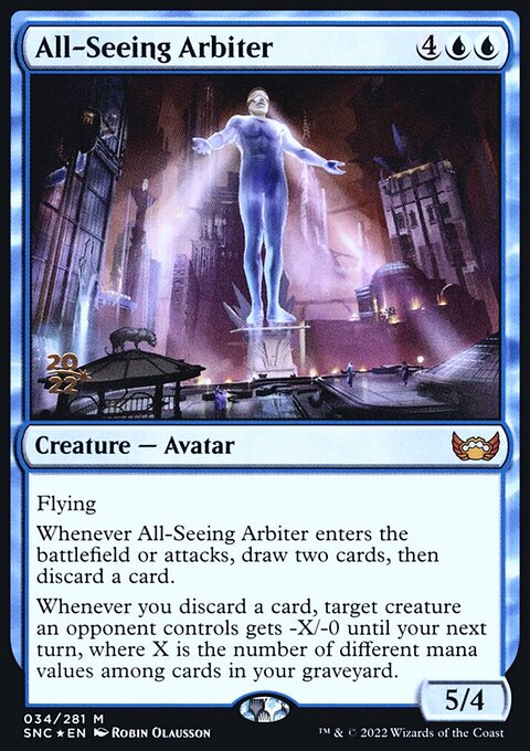 All-Seeing Arbiter, Streets of New Capenna Promos #34s, Magic: The Gathering card