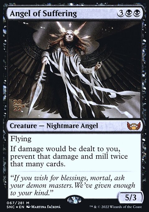 Angel of Suffering, Streets of New Capenna Promos #67s, Magic: The Gathering card