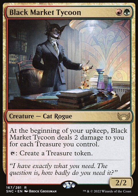 Black Market Tycoon, Streets of New Capenna Promos #167p, Magic: The Gathering card
