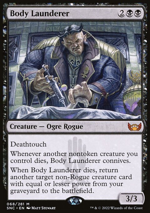 Body Launderer, Streets of New Capenna Promos #68p, Magic: The Gathering card