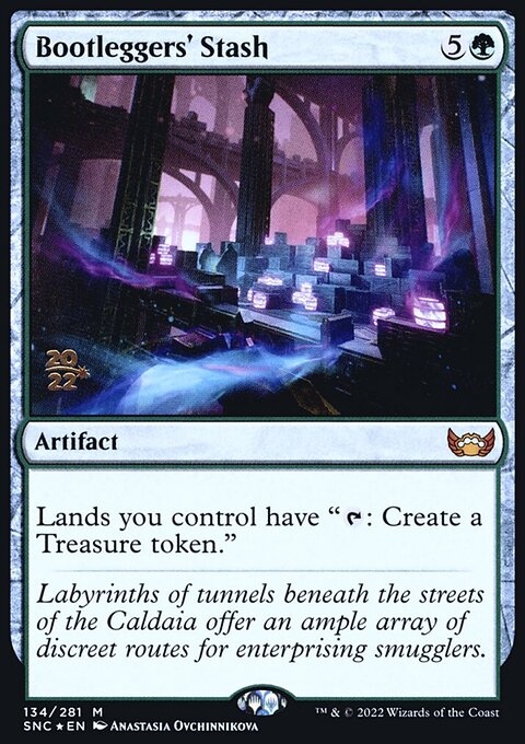 Bootleggers' Stash, Streets of New Capenna Promos #134s, Magic: The Gathering card