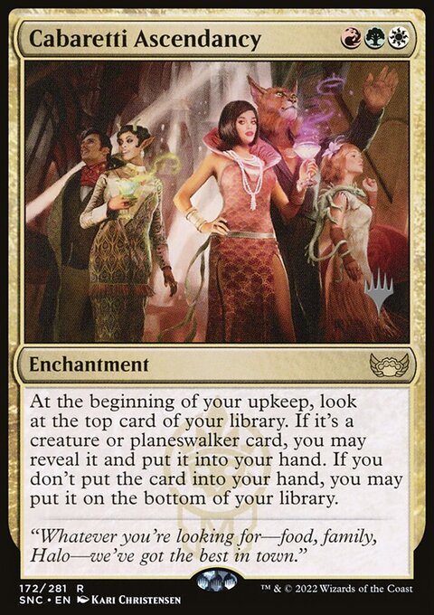 Cabaretti Ascendancy, Streets of New Capenna Promos #172p, Magic: The Gathering card