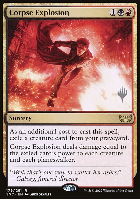 Corpse Explosion, Streets of New Capenna Promos #179p, Magic: The Gathering card