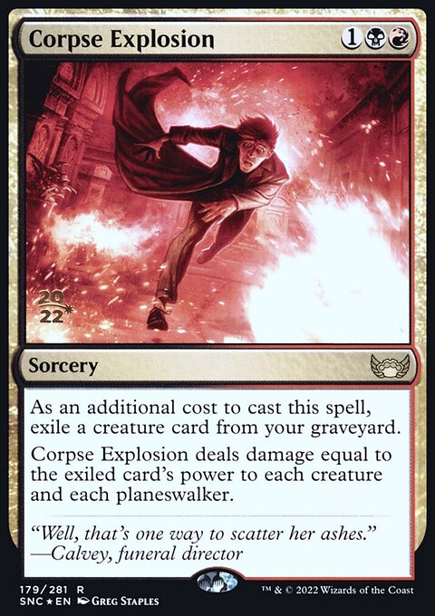 Corpse Explosion, Streets of New Capenna Promos #179s, Magic: The Gathering card