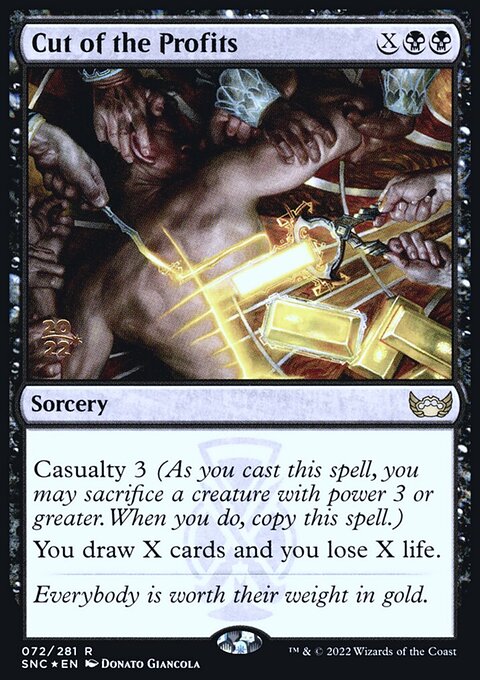 Cut of the Profits, Streets of New Capenna Promos #72s, Magic: The Gathering card