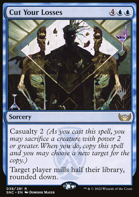 Cut Your Losses, Streets of New Capenna Promos #38p, Magic: The Gathering card