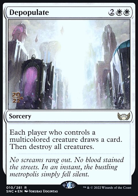 Depopulate, Streets of New Capenna Promos #10s, Magic: The Gathering card
