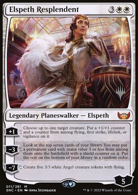 Elspeth Resplendent, Streets of New Capenna Promos #11p, Magic: The Gathering card