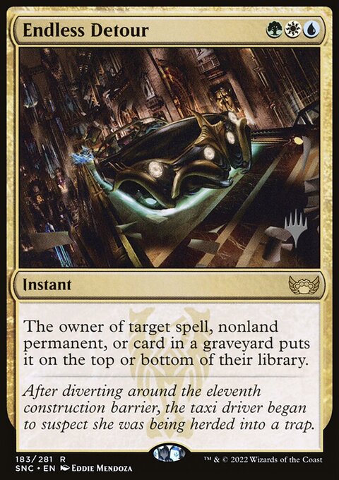 Endless Detour, Streets of New Capenna Promos #183p, Magic: The Gathering card