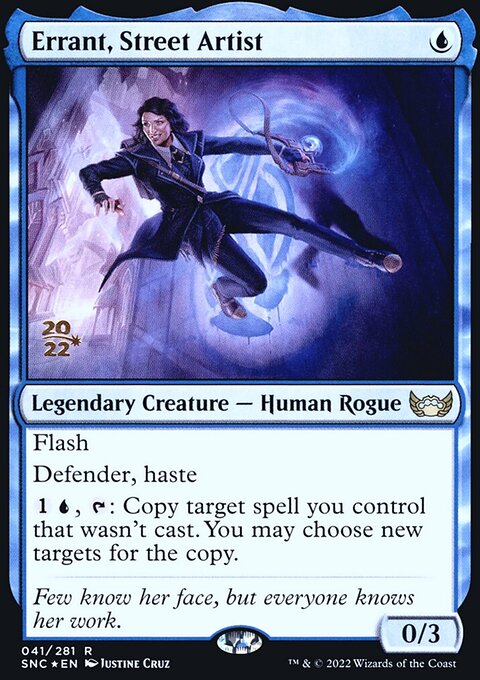 Errant, Street Artist, Streets of New Capenna Promos #41s, Magic: The Gathering card