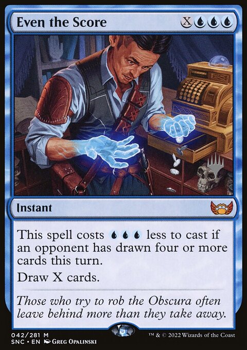 Even the Score, Streets of New Capenna Promos #42p, Magic: The Gathering card