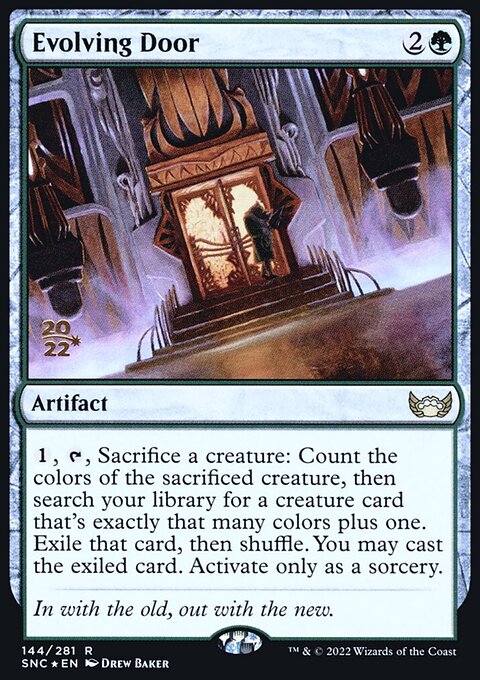 Evolving Door, Streets of New Capenna Promos #144s, Magic: The Gathering card