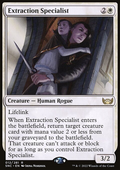 Extraction Specialist, Streets of New Capenna Promos #12p, Magic: The Gathering card