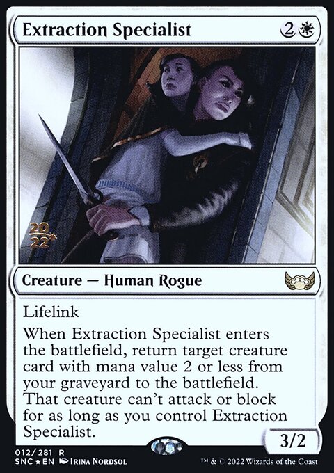Extraction Specialist, Streets of New Capenna Promos #12s, Magic: The Gathering card