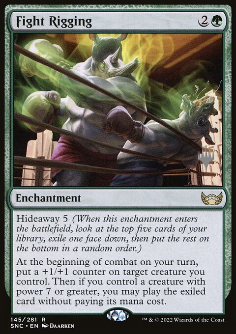 Fight Rigging, Streets of New Capenna Promos #145p, Magic: The Gathering card