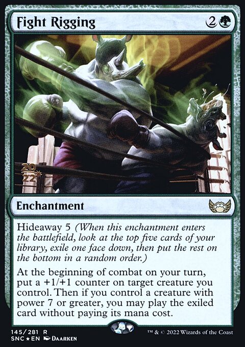 Fight Rigging, Streets of New Capenna Promos #145s, Magic: The Gathering card