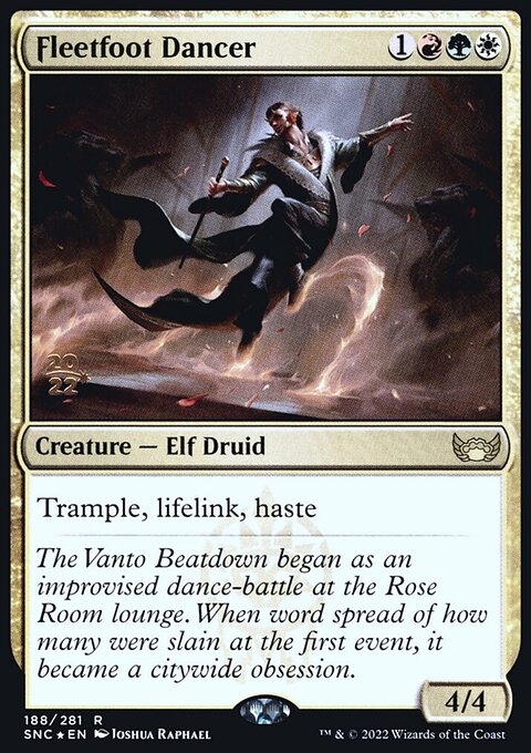 Fleetfoot Dancer, Streets of New Capenna Promos #188s, Magic: The Gathering card