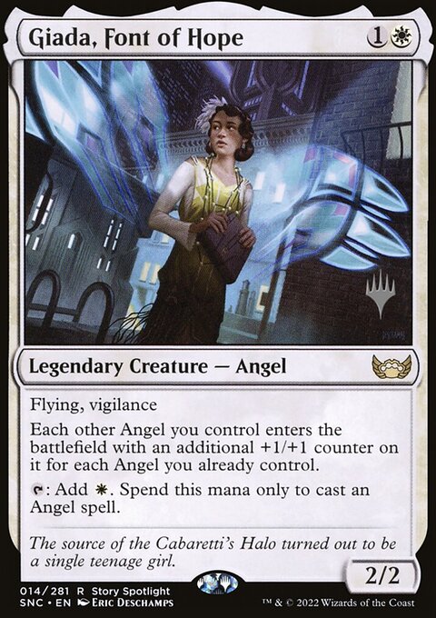 Giada, Font of Hope, Streets of New Capenna Promos #14p, Magic: The Gathering card