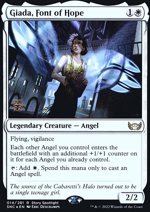 Giada, Font of Hope, Streets of New Capenna Promos #14s, Magic: The Gathering card