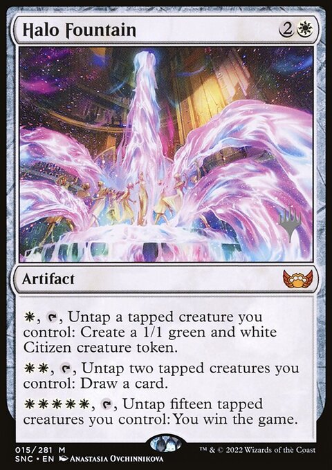 Halo Fountain, Streets of New Capenna Promos #15p, Magic: The Gathering card