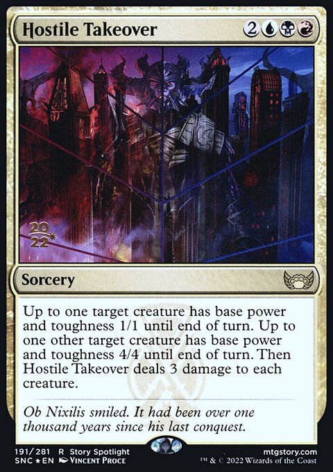 Hostile Takeover, Streets of New Capenna Promos #191s, Magic: The Gathering card