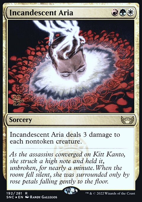 Incandescent Aria, Streets of New Capenna Promos #192s, Magic: The Gathering card