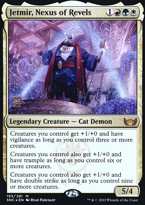 Jetmir, Nexus of Revels, Streets of New Capenna Promos #193s, Magic: The Gathering card