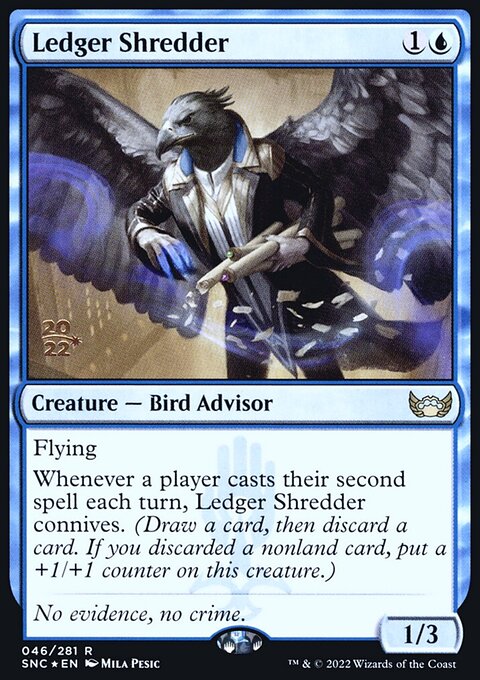 Ledger Shredder, Streets of New Capenna Promos #46s, Magic: The Gathering card