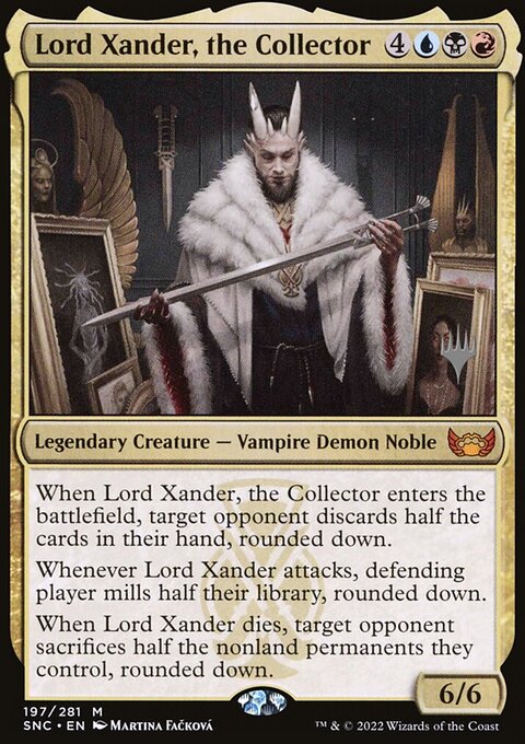 Lord Xander, the Collector, Streets of New Capenna Promos #197p, Magic: The Gathering card