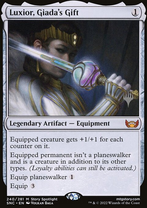 Luxior, Giada's Gift, Streets of New Capenna Promos #240p, Magic: The Gathering card