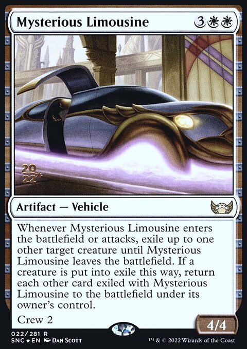 Mysterious Limousine, Streets of New Capenna Promos #22s, Magic: The Gathering card