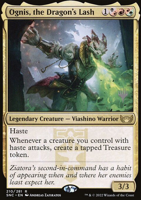 Ognis, the Dragon's Lash, Streets of New Capenna Promos #210p, Magic: The Gathering card