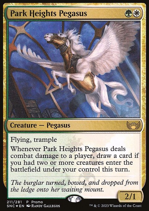 Park Heights Pegasus, Streets of New Capenna Promos #211★, Magic: The Gathering card