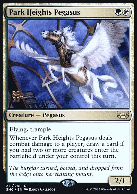 Park Heights Pegasus, Streets of New Capenna Promos #211s, Magic: The Gathering card
