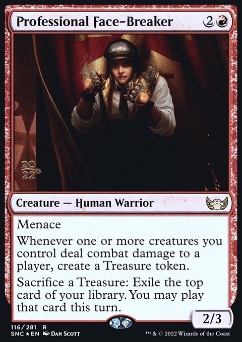 Professional Face-Breaker, Streets of New Capenna Promos #116s, Magic: The Gathering card