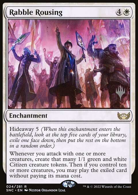 Rabble Rousing, Streets of New Capenna Promos #24p, Magic: The Gathering card
