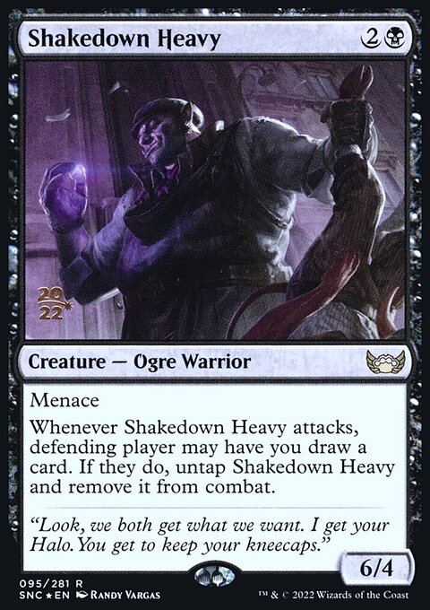 Shakedown Heavy, Streets of New Capenna Promos #95s, Magic: The Gathering card