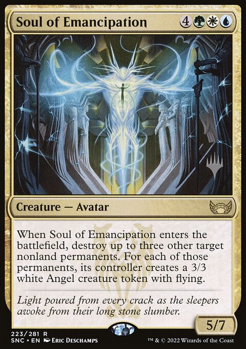 Soul of Emancipation, Streets of New Capenna Promos #223p, Magic: The Gathering card
